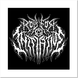 Roll for Initiative - Death Metal Logo Posters and Art